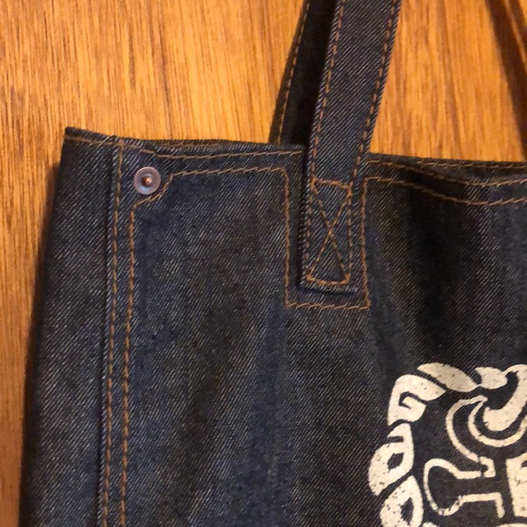 Gap Denim Tote bag w Nautical Anchor print. - Picture 3 of 9